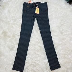 Vintage Parasuco Striped Jeans Dark Blue Style 8089BUB Parasuco Denim Jeans
